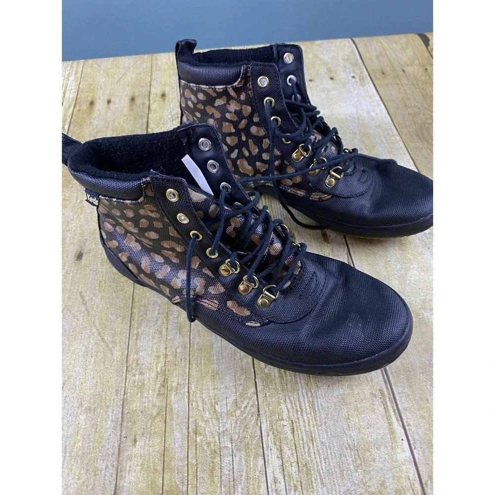 Keds Scout Boot II Water Resistant‎ Shoe Leopard Print WF64291 Womens Size 9
